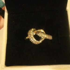 New Pandora Knotted Heart Ring Size 7 Sterling Silver
